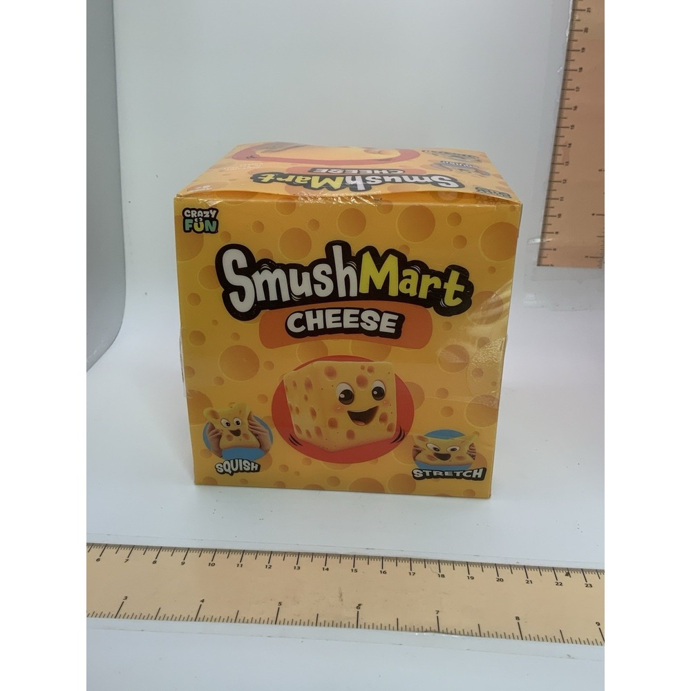 Crazy Fun SmushMart XL Cheese Squishy Toy TIK TOK VIRAL 100% Authentic SEALED - Picture 5 of 6